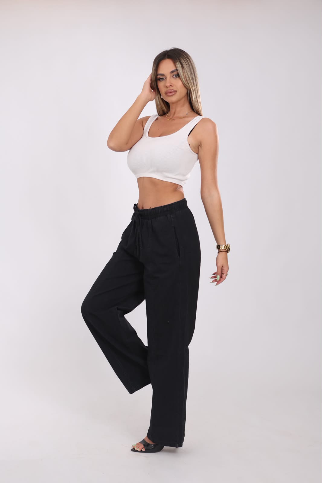 Pantalone - Veloura (Crna)
